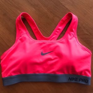 Nike Women's Pro Padded Sports Bra Hot Pink